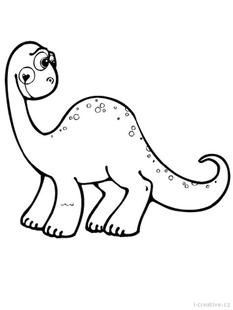 Dinosauři obrázky a omalovánky icreative.cz Inspirace, návody a