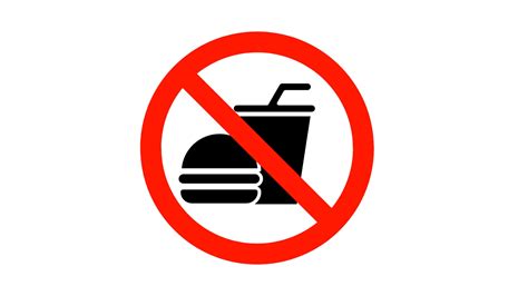 No Food And Drinks Clipart