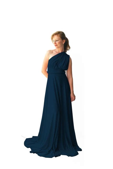 convertible bridesmaid dress long dark blue infinity