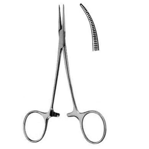 Pinza Hemostática Halsted Mosquito Curva Sem Dentes 125 Cm Loja