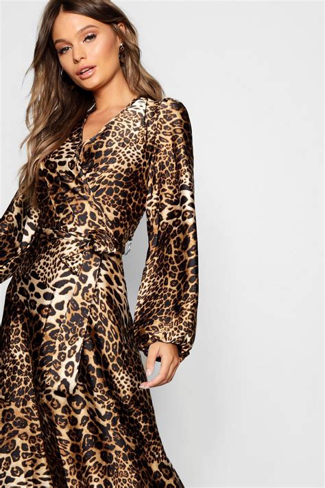 Leopard Print Satin Maxi Dress Satin Maxi Dress Maxi Dress Satin Maxi