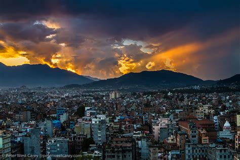 Sunset Kathmandu Nepal ~ Peter West Carey Photography