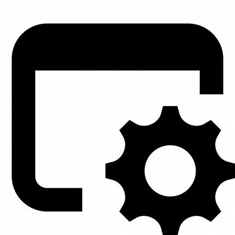Application Window Settings Cog Icon Download On Iconfinder