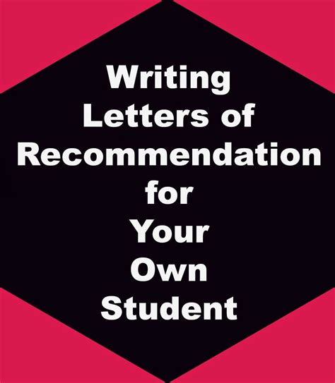 A letter of recommendation from a teacher or mentor is important when a student applies to a university or a job. KarenTrina Childress … | Letter of recommendation, Writing letter of recommendation, Letter to ...