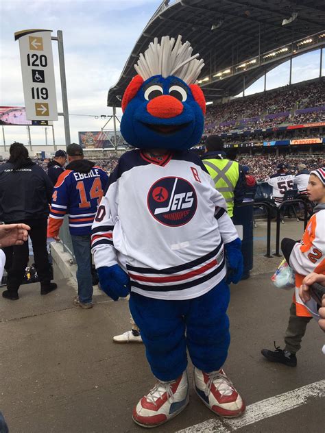 winnipeg jets mascot benny karly on twitter bye sleep hello benny and the jets and playoffs
