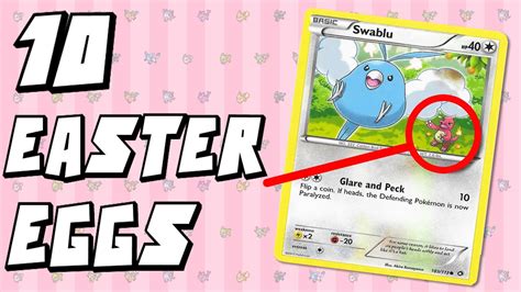 10 Pokemon Card Easter Eggs Youtube