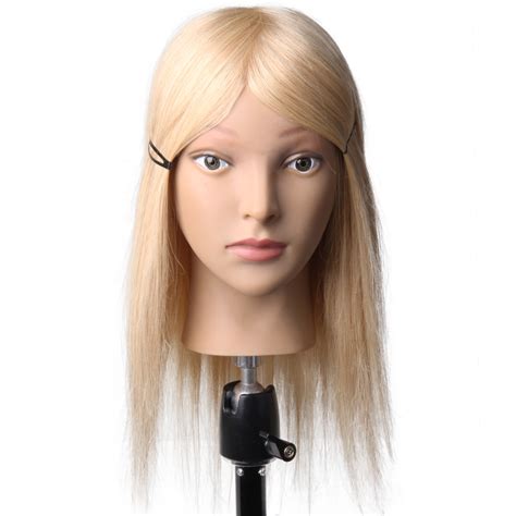 16 blonde hair mannequin head professional training head practise hairstyle nice hairdressing