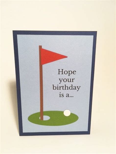 Birthday Card Golf Birthday Card Happy Birthday Card Birthday