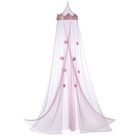 Crib canopy bed crown pink princess wall decor. Viv + Rae Remy Princess Bed Canopy & Reviews