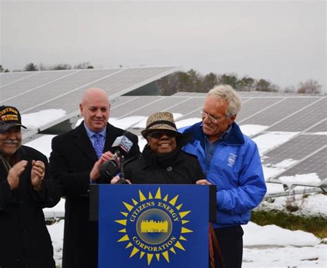 Citizens Energy Corporation Joe Kennedy Dedicates Low Income Solar