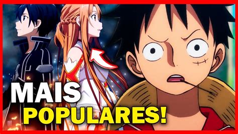 Bizarro Os 10 Animes Mais Populares De Todos Os Tempos De Acordo Com