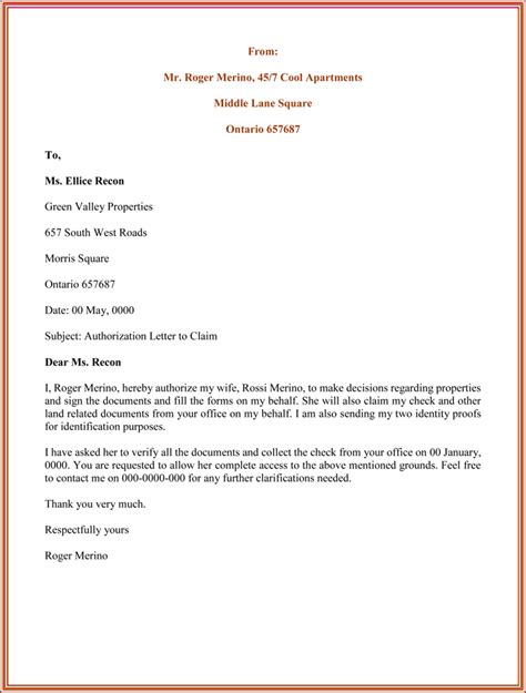 Legal action for late payment. Free Authorization Letter Template - Sample & Example PDF