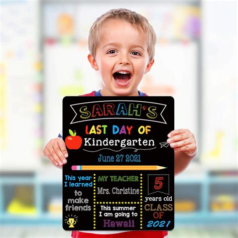Buy First And Last Day Of School Chalkboard 10 X 12 Inch Double Sided