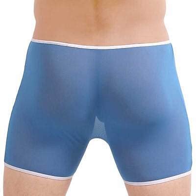 Boxer Taille Xl Bleu Total Transparent Sheer Ref S Uzhot By Neofan