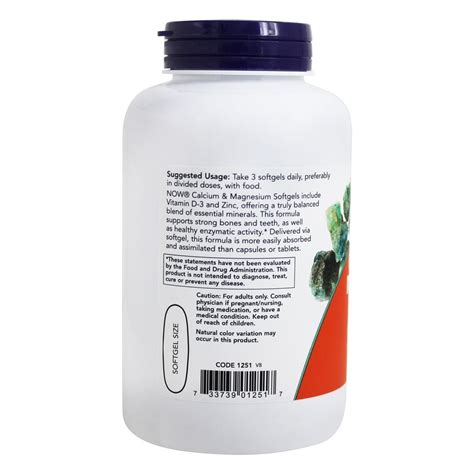 It is a highly absorbable source of microcrystalline hydroxyapatite (mcha), which includes calcium, phosphorus, magnesium, protein, minerals and amino acids normally found in bone tissue.* NOW Foods Calcium-Magnesium with Vitamin D and Zinc, 120 ...