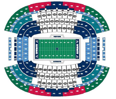 Dallas Cowboys Stadium Map Verjaardag Vrouw 2020