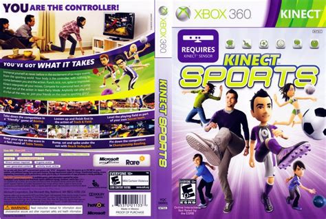 Kinect Sports Xbox 360 Game Covers Kinect Sports Dvd Ntsc F Dvd