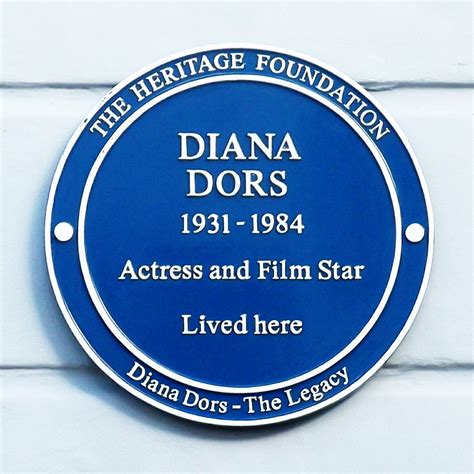 Diana Dors Plaques Of London
