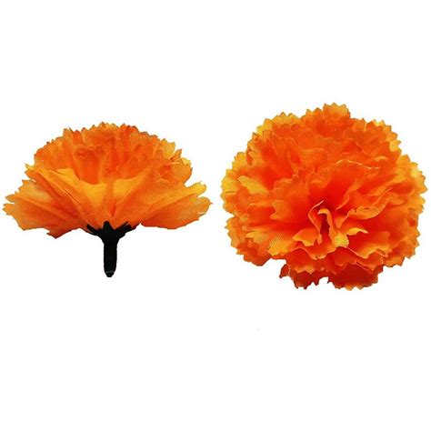 marigold flower heads bulk 400pcs artificial flowers heads for garlands crafts silk marigold