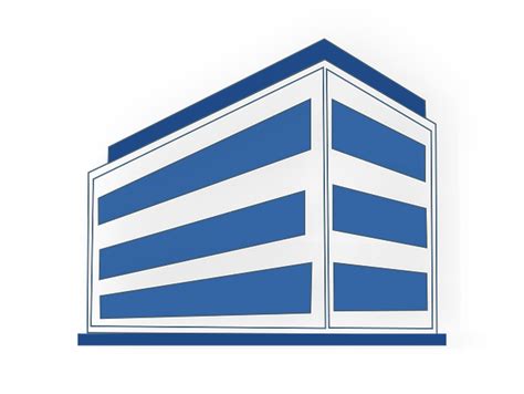 Office Building Blue Free Vector Graphic On Pixabay