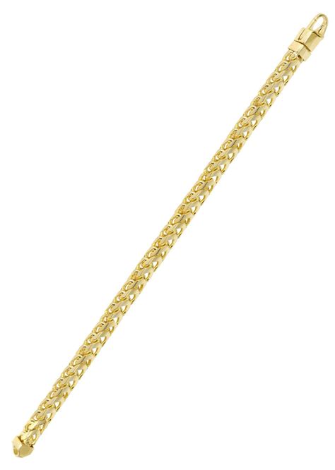 14k Gold Bracelet Solid Franco Frostnyc