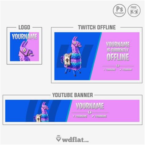 Fortnite Llama Twitch And Youtube Templates