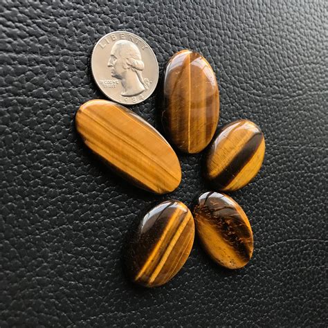 Natural Tigers Eye Cabochon Tigers Eye Gemstone Healing Etsy