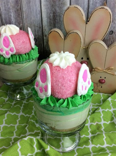 Cute Easter Dessert Idea Hidden Bunny Mini Cheesecake Recipe