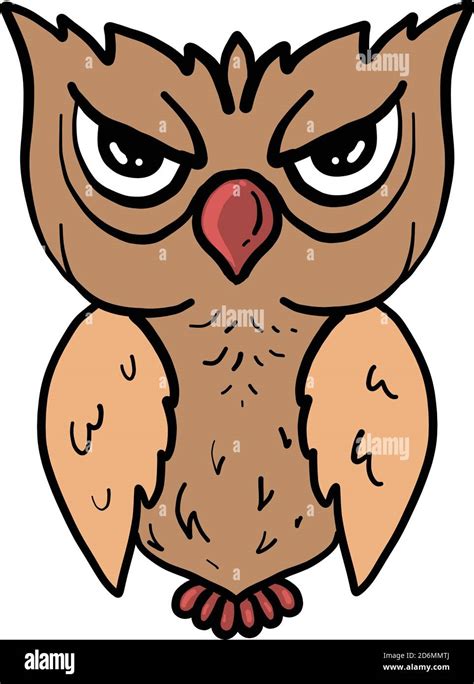 Angry Owl Cartoon