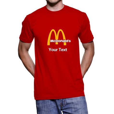 Fashion Custom T Shirt For Mcdonalds Unisex T Shirt Tee Etsy