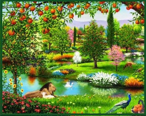 1 Garden of Eden | Bible garden, Garden of eden, Paradise pictures