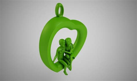 lovers necklace 3d model 3d printable cgtrader