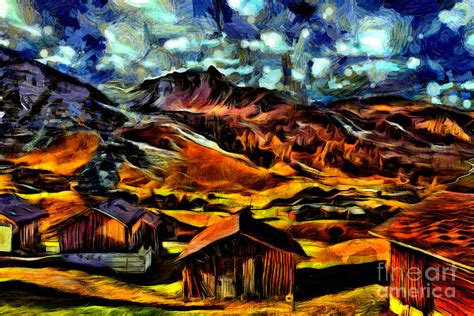 Beautiful Village Painting By Milan Karadzic Fine Art America