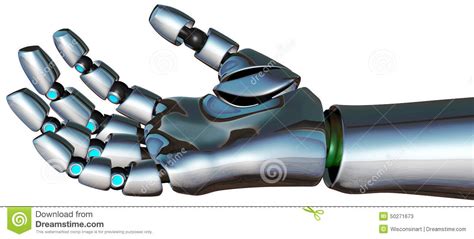 Man, muscular, robot, cyborg, android. Robot Cyborg Android Hand Isolated Stock Illustration ...