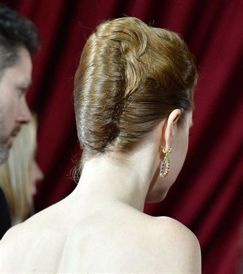 Amy Adams Chic French Twist From The Oscars French Twist Hair Long