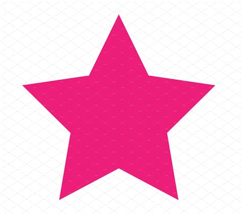 Star Icon Pink Color Vector Illustrator Graphics Creative Market
