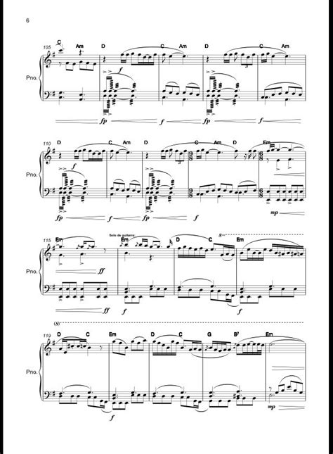 Create and get +5 iq. Nothing else matters-Metallica parte 6. | Sheet music ...