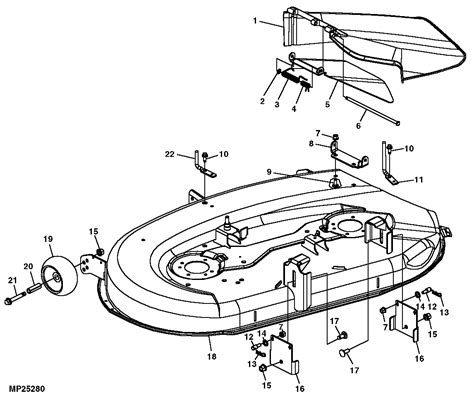 John Deere 112 Mower Deck Parts Diagram