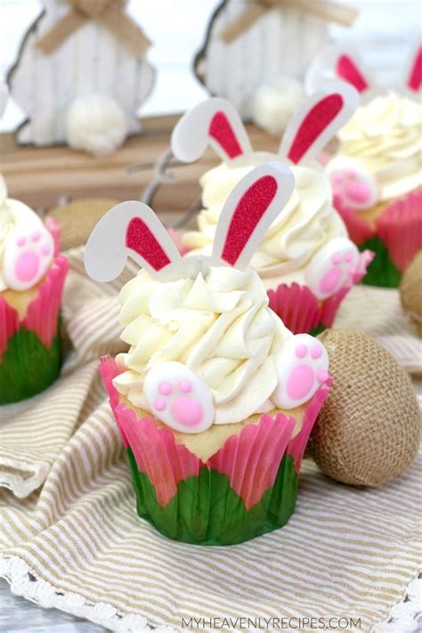 Easter Bunny Cupcakes My Heavenly Recipes