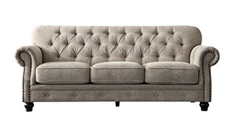 Acanva Collection Chesterfield Chenille Tufted Living Room Sofa 3