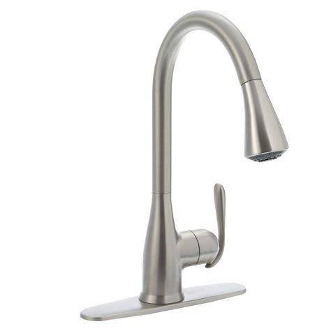 While you browse our extensive inventory, you will find a wide variety of moen faucet replacement. MOEN Haysfield Single-Handle Pull-Down Sprayer Kitchen ...