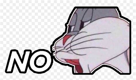 Bugs Bunny No Meme Sticker Bugs Bunny Meme Emoji Bugs Bunny Emoji | The