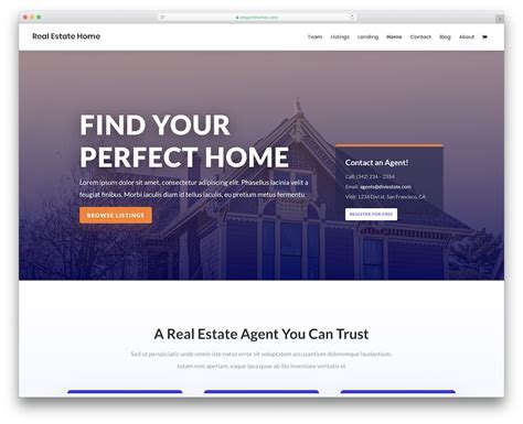 Real Estate Bootstrap Template Collection