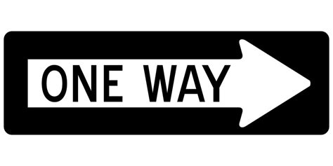 Arrow One Way Right · Free Vector Graphic On Pixabay