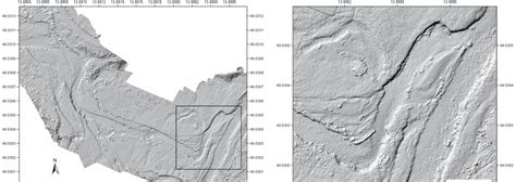 Shows The Final Raster With Hill Shading The Left Image Demonstrates
