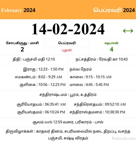 Tamil Panchangam 2023 July 27