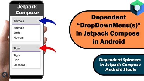 Dropdownmenu In Jetpack Compose Spinner Jetpack Compose In Android