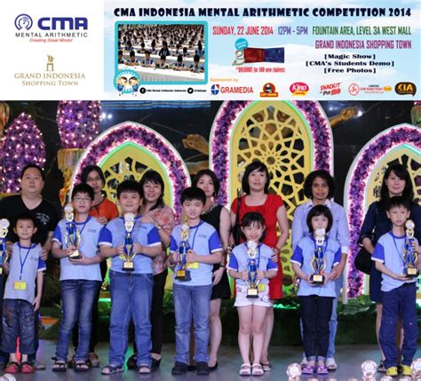 Best Of The Best Cmas Students Cma Mental Arithmetic Indonesia