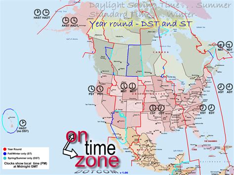 Time Zone Ontario Canada Map Map Of World