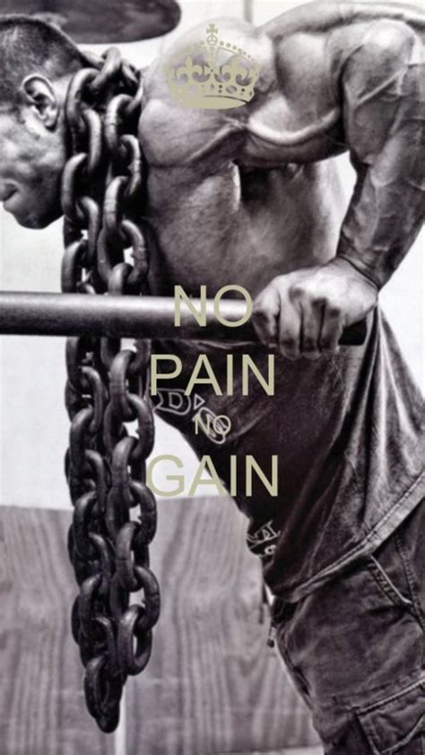 Motivation Quotes Gym Workout With No Pain Gain Quote No Pain No Gain
